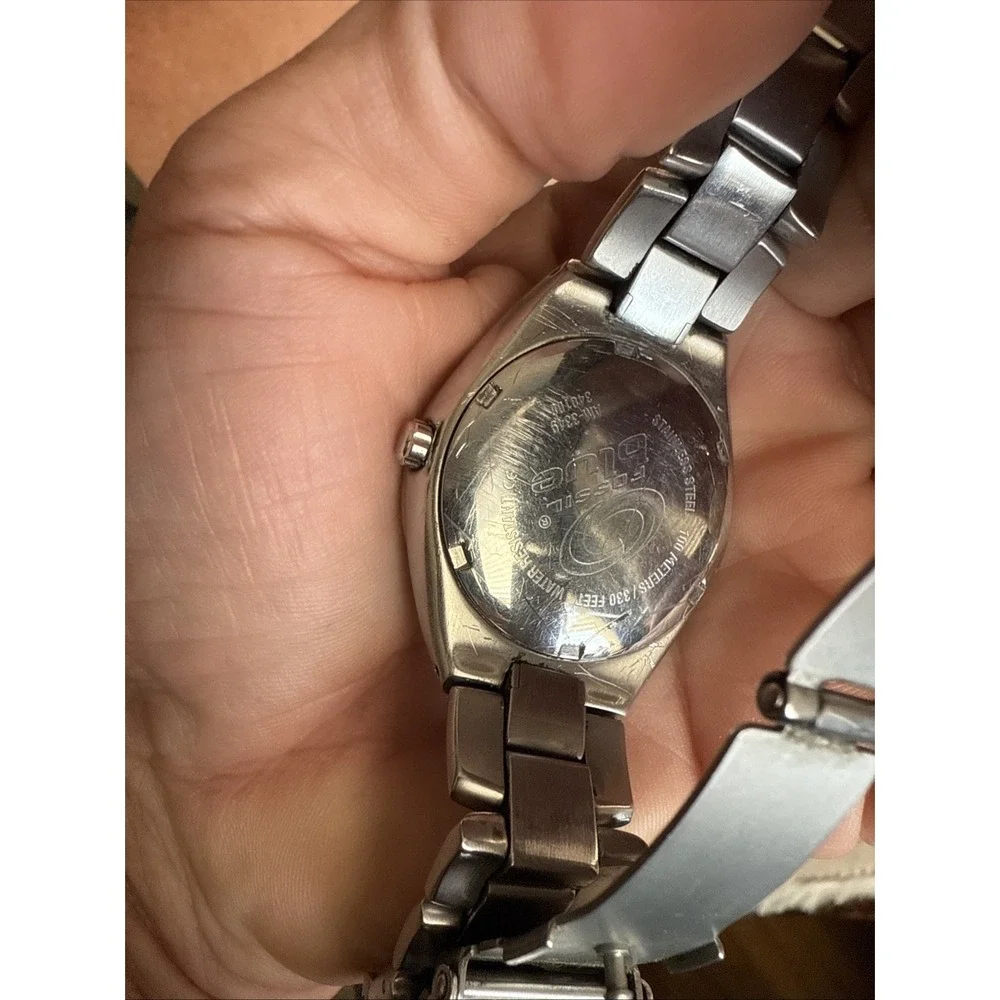 Mens Fossil Stainless Steel Watch 40mm Gray Carbon Fiber Dial‎ AM3287.  4293